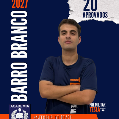 Matheus Di Biasi — Aprovado no Barro Branco